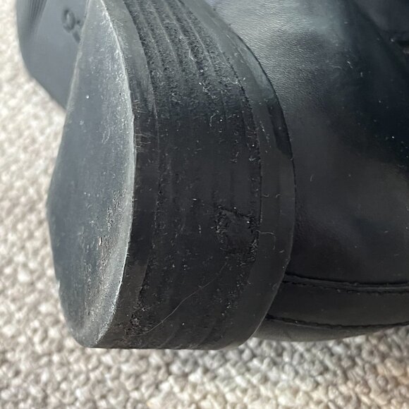 ECCO tall leather boots black 38 women buckle - Picture 11 of 11